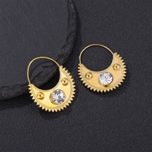 Load image into Gallery viewer, Zircon  Clip Earrings for Women Girls Habesha Eritrean Jewelry Designs Copper Material MY746
