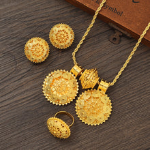 Load image into Gallery viewer, Newest Ethiopian Jewelry Sets Pendant Earrings Rings African Eritrean Habesha Wedding Engagement Gifts
