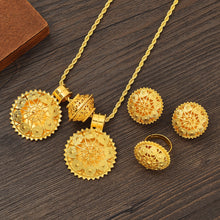 Load image into Gallery viewer, Newest Ethiopian Jewelry Sets Pendant Earrings Rings African Eritrean Habesha Wedding Engagement Gifts
