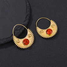 Load image into Gallery viewer, Zircon  Clip Earrings for Women Girls Habesha Eritrean Jewelry Designs Copper Material MY746
