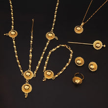 Load image into Gallery viewer, Habesha Gold Color Jewelry Set
