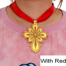 Load image into Gallery viewer, Habesha Cross Pendant  Chain for Women Girls
