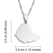 Load image into Gallery viewer, Ethiopian Map Pendant Necklaces
