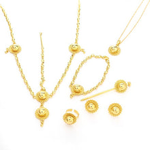 Load image into Gallery viewer, Habesha Gold Color Jewelry Set
