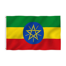 Load image into Gallery viewer, Ethiopia Flag 3X5 FT Hanging Ethiopian National Flags
