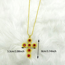 Load image into Gallery viewer, Habesha Big Cross Pendant Necklaces for Women
