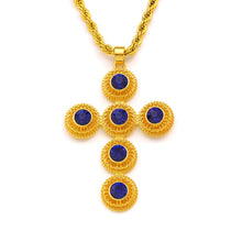 Load image into Gallery viewer, HabeshaTraditiona cross Jewelry set Necklace and Earrings
