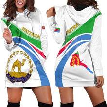 Load image into Gallery viewer, Eritrea County Flag  Women Hoodie Dress
