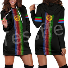 Load image into Gallery viewer, Eritrea County Flag  Women Hoodie Dress
