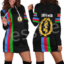 Load image into Gallery viewer, Eritrea County Flag  Women Hoodie Dress
