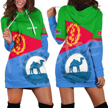 Load image into Gallery viewer, Eritrea County Flag  Women Hoodie Dress
