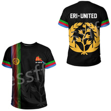 Load image into Gallery viewer, Eritrea Lion Colorful Retro 3DPrint Men/Women Summer Casual Short Sleeves T-Shirts Streetwear
