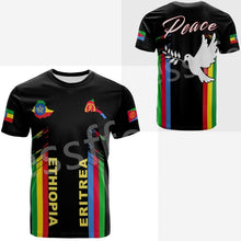 Load image into Gallery viewer, Eritrea Lion Colorful Retro 3DPrint Men/Women Summer Casual Short Sleeves T-Shirts Streetwear
