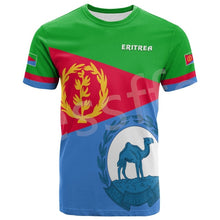 Load image into Gallery viewer, Eritrea Lion Colorful Retro 3DPrint Men/Women Summer Casual Short Sleeves T-Shirts Streetwear
