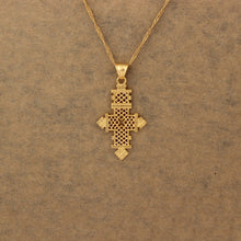 Load image into Gallery viewer, Habesha Cross Pendant For Men Women  Gold Color
