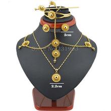 Load image into Gallery viewer, Wedding Traditional Habesha 6pcs jewelry sets Gold
