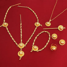 Load image into Gallery viewer, Habesha Gold Color Jewelry Set
